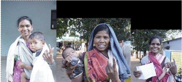 महासमुंद संसदीय क्षेत्र के कुल्हाड़ी घाट गांव से कमार पीवीटीजी के मतदाता