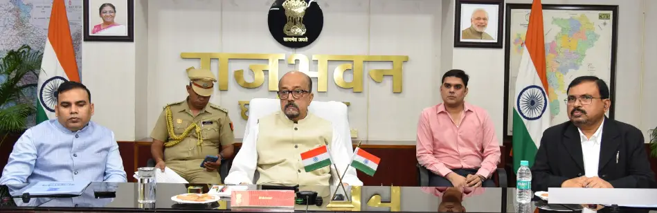 जलवायु परिवर्तन एवं पर्यावरण प्रदूषण के दुष्प्रभावों को लेकर राजभवन में हुई बैठक