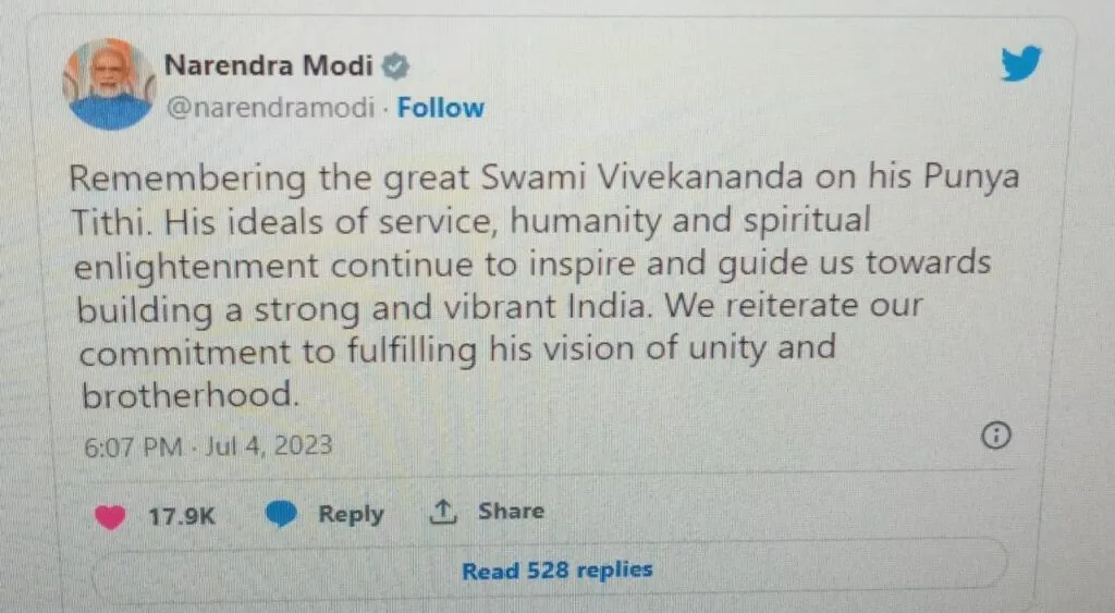 Narendra Modi Twit