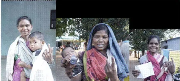 महासमुंद संसदीय क्षेत्र के कुल्हाड़ी घाट गांव से कमार पीवीटीजी के मतदाता