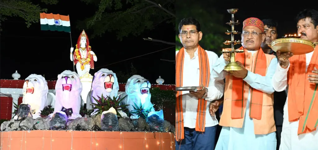 मुख्यमंत्री हुए डॉ. श्यामा प्रसाद मुखर्जी की जयंती के अवसर पर भारतमाता की सामूहिक आरती कार्यक्रम में शामिल