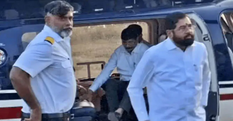 सतारा के जननी देवी मंदिर पहुंचे एकनाथ शिंदे