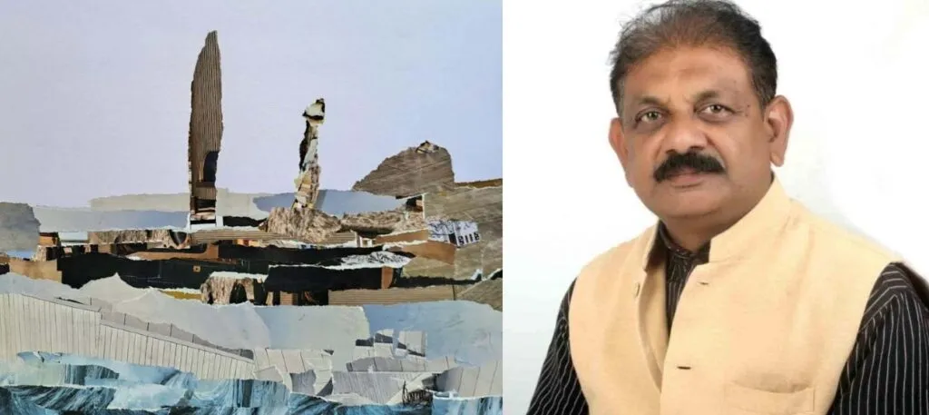 रायपुर:- कोलाज आर्टिस्ट रमणा की कोलाज प्रदर्शनी